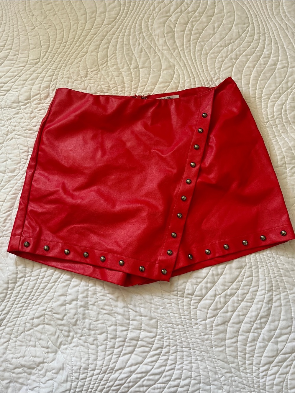 Red studded Skort